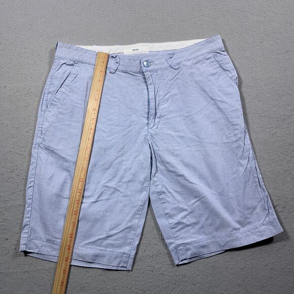 Brax Shorts Men 34 Light Blue Chino Flat Front‎ Summer Style Bellevill Casual - Picture 2 of 10
